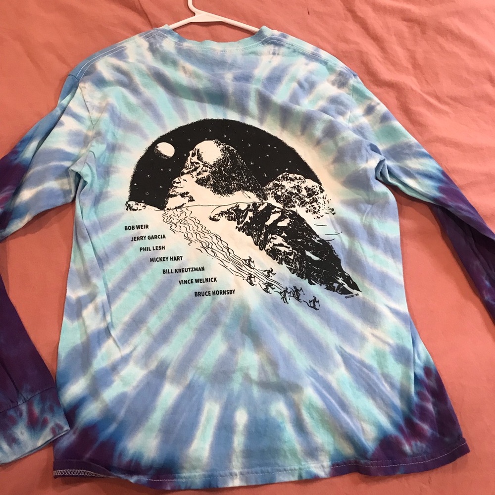 Grateful Dead 1995 Ski Your Face Off Mountain Tie Dye Long Sleeve Vintage Shirt - Picture 5 of 11